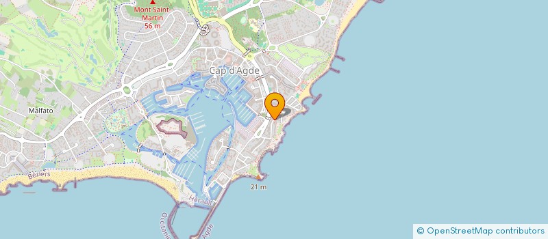 localisation de l'entreprise SYND COPRO LES AMPHORES  AGDE