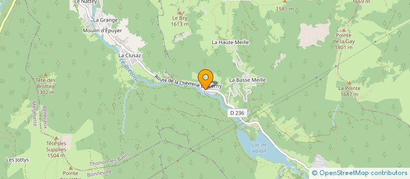 localisation de l'entreprise SYND COPRO LES ANCOLIES  BELLEVAUX