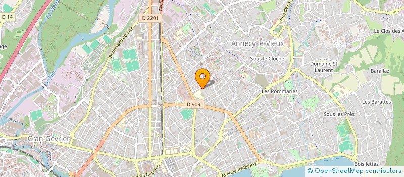 localisation de l'entreprise SYND COPRO LES ARAVIS  ANNECY