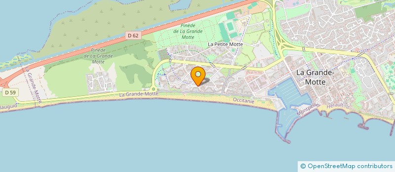 localisation de l'entreprise SYND COPRO LES BELLES PLAGES  LA GRANDE-MOTTE