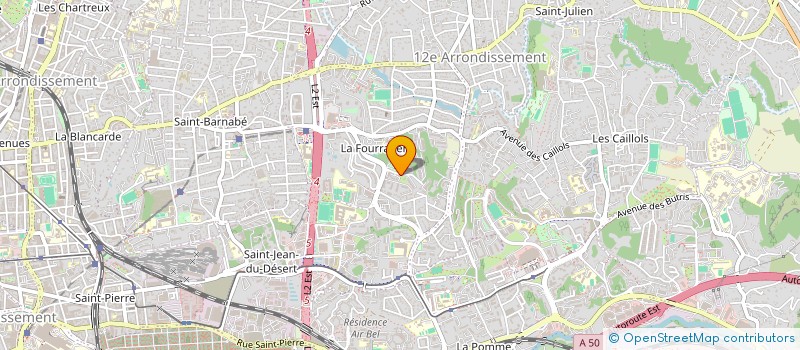 localisation de l'entreprise SYND COPRO LES BORROMEES 3E TRANCHE à MARSEILLE