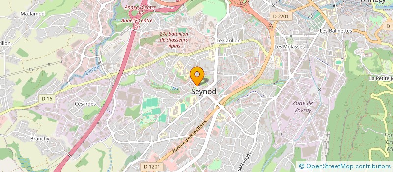 localisation de l'entreprise SYND COPRO LES BRUYERES  ANNECY