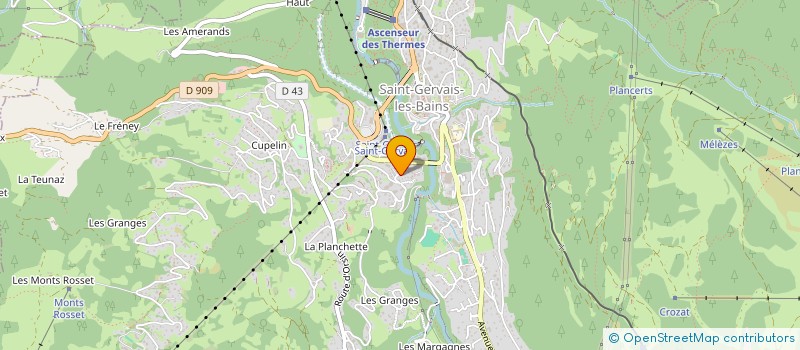 localisation de l'entreprise SYND COPRO LES BRUYERES  SAINT-GERVAIS-LES-BAINS