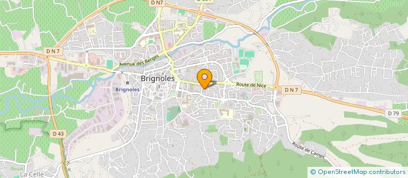 localisation de l'entreprise SYND COPRO LES CEDRES  BRIGNOLES