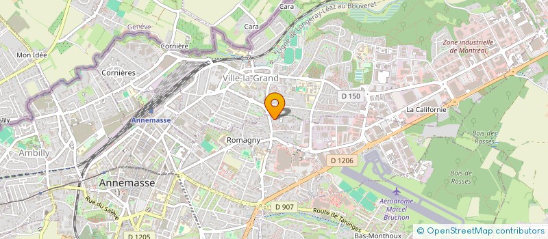 localisation de l'entreprise SYND COPRO  LES CORALLINES A  ANNEMASSE