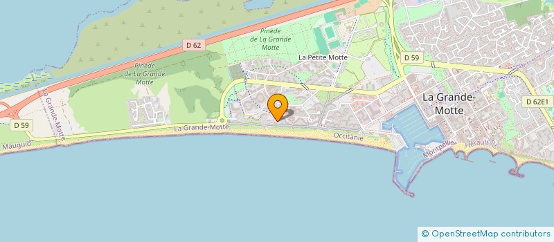 localisation de l'entreprise SYND COPRO LES DUNES  LA GRANDE MOTTE