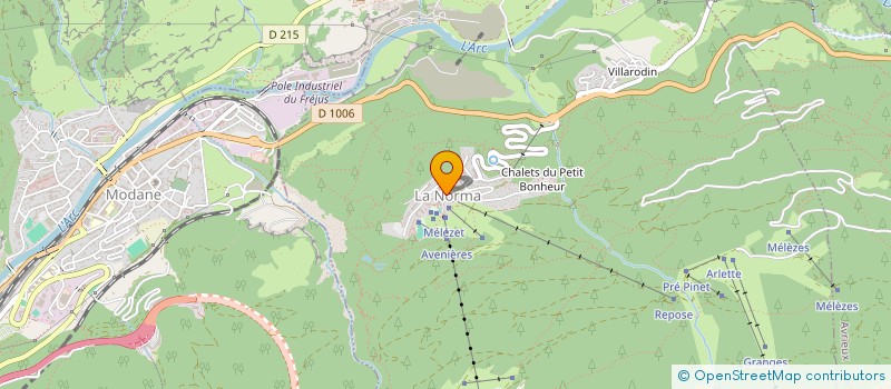 localisation de l'entreprise SYND COPRO LES GENTIANES  VILLARODIN BOURGET