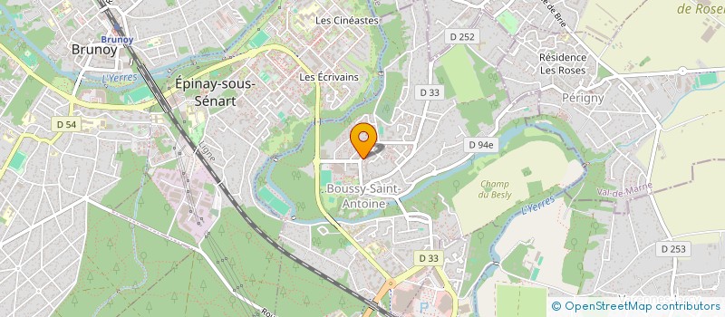 localisation de l'entreprise SYND COPRO LES JARDINS à BOUSSY-SAINT-ANTOINE