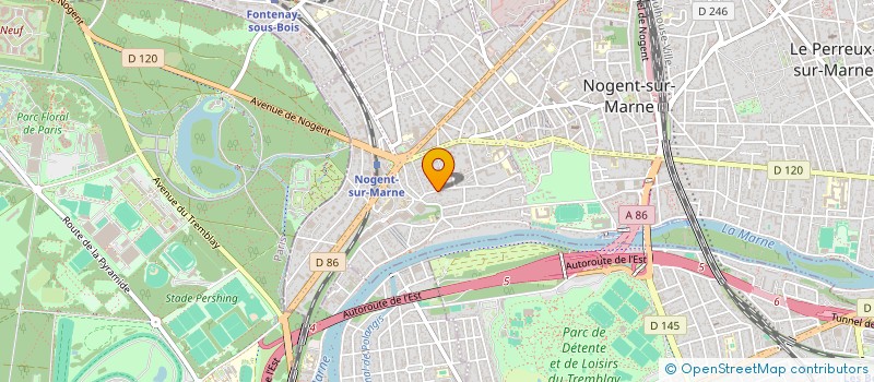 localisation de l'entreprise SYND COPRO LES JARDINS DU BALTARD à NOGENT-SUR-MARNE