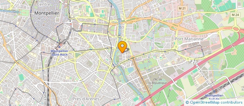 localisation de l'entreprise SYND COPRO LES JARDINS DU CONSULAT à MONTPELLIER