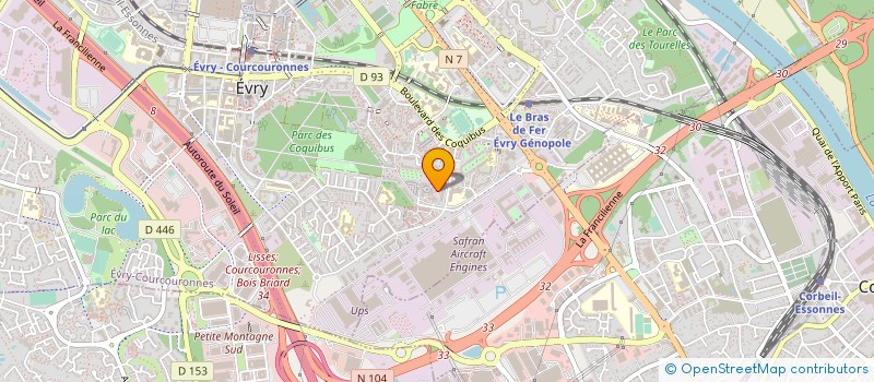 localisation de l'entreprise SYND COPRO LES JONQUILLES  EVRY-COURCOURONNES