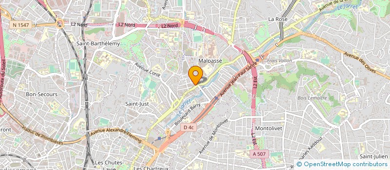 localisation de l'entreprise SYND COPRO LES LAURIERS1 BD COOPERATION à MARSEILLE