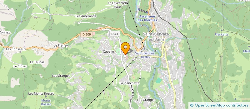 localisation de l'entreprise SYND COPRO LES LISERONS  SAINT-GERVAIS-LES-BAINS