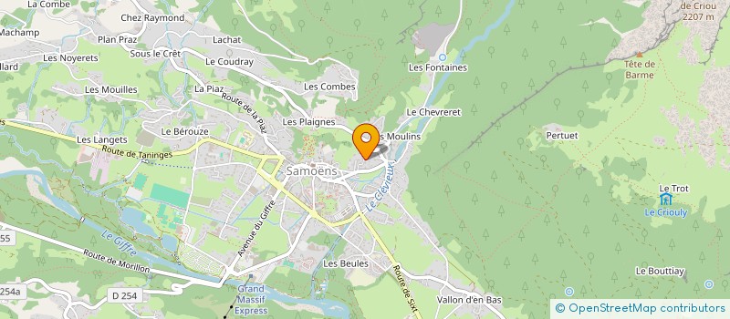 localisation de l'entreprise SYND COPRO LES MOULINS  SAMOENS