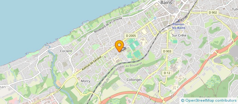 localisation de l'entreprise SYND COPRO LES MYOSOTIS à THONON-LES-BAINS