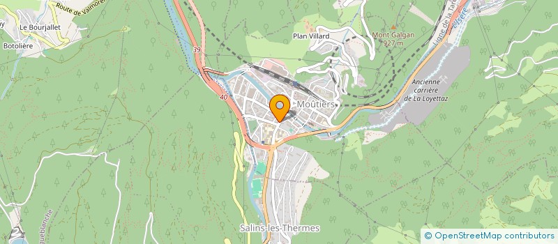 localisation de l'entreprise SYND COPRO LES NIVEROLLES  MOUTIERS