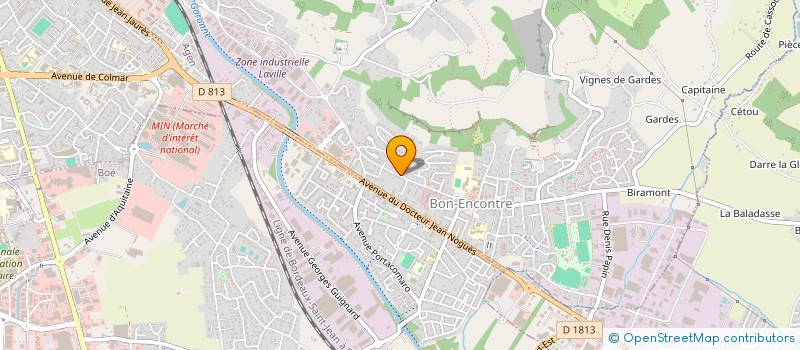 localisation de l'entreprise SYND COPRO LES OISEAUX  BON-ENCONTRE