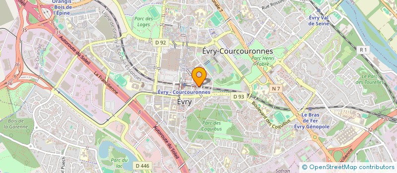 localisation de l'entreprise SYND COPRO LES PASSAGES DU SUD  EVRY-COURCOURONNES