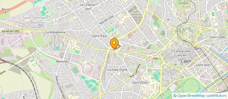 localisation de l'entreprise SYND COPRO LES PEUPLIERS à CAEN