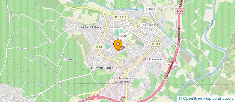 localisation de l'entreprise SYND COPRO LES PINS OUEST  PEZENAS