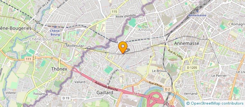 localisation de l'entreprise SYND COPRO LES PORTES DE GENEVE  GAILLARD