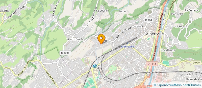 localisation de l'entreprise SYND COPRO LES PRIMEVERES  ALBERTVILLE