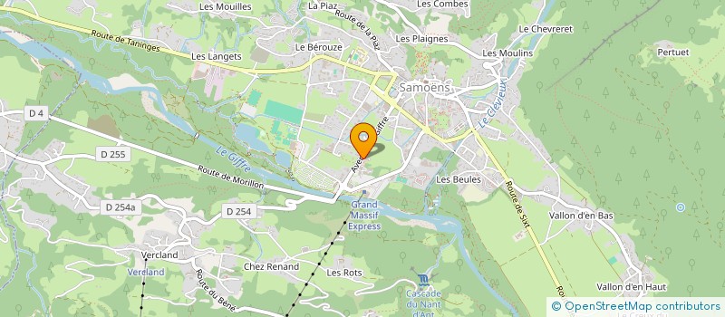 localisation de l'entreprise SYND COPRO LES RHODOS  SAMOENS