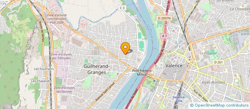 localisation de l'entreprise SYND COPRO LES TAMARIS  GUILHERAND-GRANGES