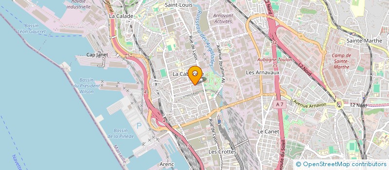 localisation de l'entreprise SYND COPRO LES TERRASSES DE CABUCELE  MARSEILLE