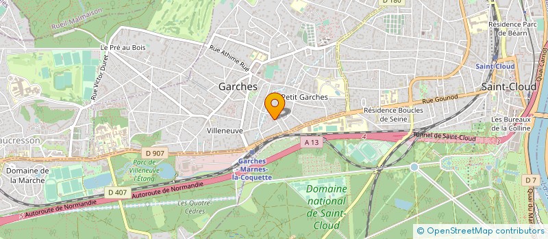 localisation de l'entreprise SYND COPRO LES TILLEULS 15 R DU LEVANT à GARCHES