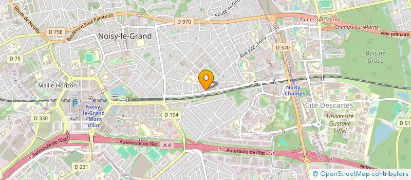 localisation de l'entreprise SYND COPRO LES TRIADES  NOISY-LE-GRAND