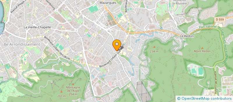 localisation de l'entreprise SYND COPRO LES VERGERS DE MAZARGUES à MARSEILLE 9EME