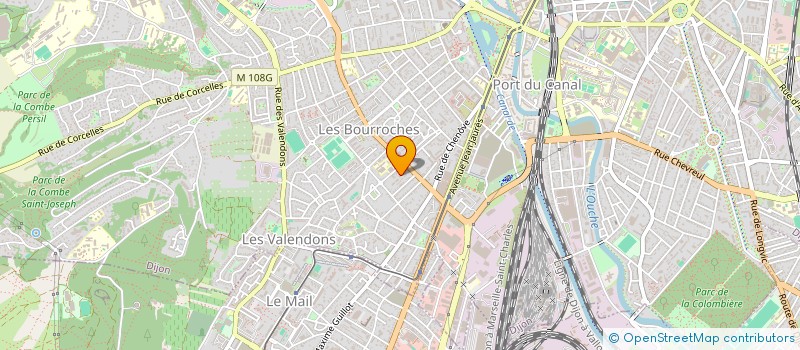 localisation de l'entreprise SYND COPRO LES VERGERS SAINT GEORGES  DIJON