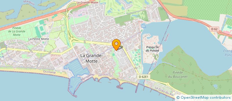 localisation de l'entreprise SYND COPRO LOT PLEIN SOLEIL  LA GRANDE-MOTTE