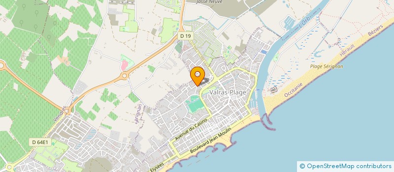 localisation de l'entreprise SYND COPRO LOU POURTALOU  VALRAS-PLAGE