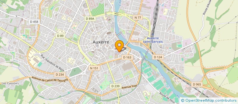 localisation de l'entreprise SYND.COPRO MAISONS ARDILLIERE 3 BAT.B  AUXERRE
