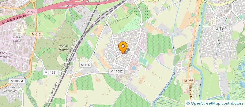 localisation de l'entreprise SYND COPRO MAURIN CENTRE à LATTES