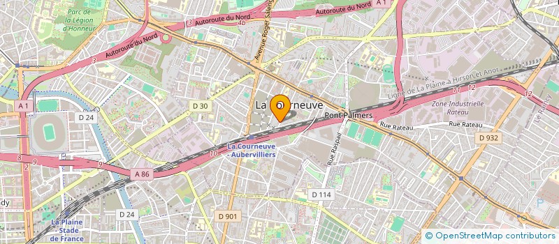 localisation de l'entreprise SYND COPRO MELLE DIONIS à LA COURNEUVE