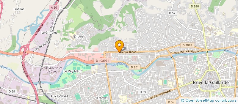 localisation de l'entreprise SYND COPRO MESTUROUX  BRIVE-LA-GAILLARDE