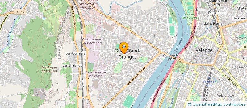 localisation de l'entreprise SYND COPRO MILLE FLEURS  GUILHERAND-GRANGES