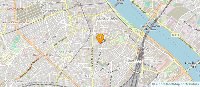 localisation de l'entreprise SYND COPRO MMES ROSSIGNOL ET CHILLAUD  BORDEAUX