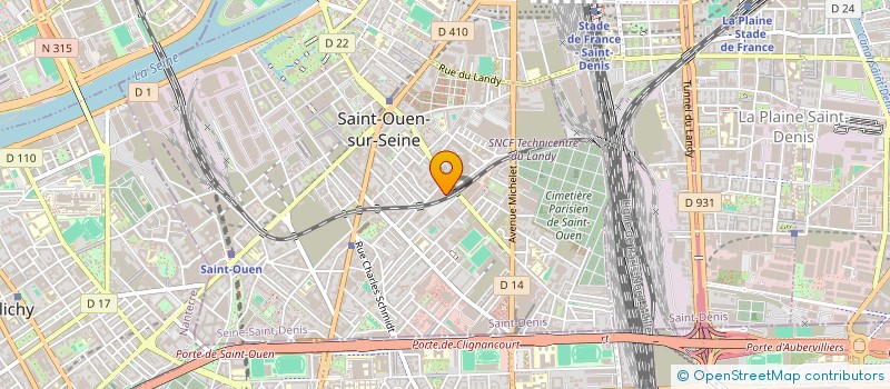 localisation de l'entreprise SYND COPRO MONIQUE ERNOULD à SAINT-OUEN-SUR-SEINE