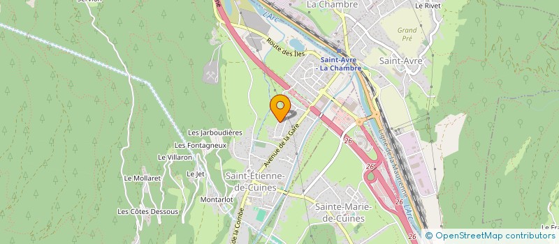 localisation de l'entreprise SYND COPRO MONT CUCHET  SAINT-ETIENNE-DE-CUINES