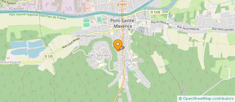 localisation de l'entreprise SYND COPRO MONTAGNE HALATTE  PONT-SAINTE-MAXENCE