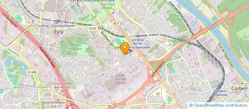 localisation de l'entreprise SYND COPRO NATHALIE LEMEL  EVRY-COURCOURONNES