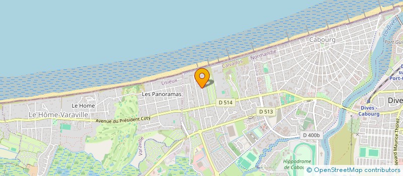 localisation de l'entreprise SYND COPRO NORMANDIERES DE CABOURG  CABOURG