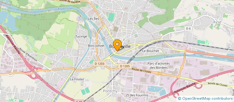 localisation de l'entreprise SYND COPRO OUAYOUN BOSSON  BONNEVILLE