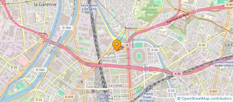 localisation de l'entreprise SYND COPRO PARC ACTIVITES COLOMBIER  SAINT-DENIS