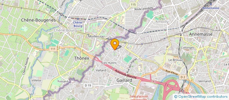 localisation de l'entreprise SYND COPRO PEUPLIERS  GAILLARD