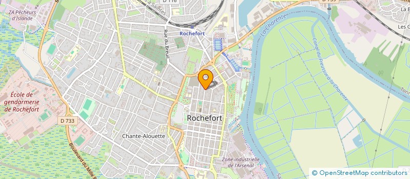 localisation de l'entreprise SYND COPRO  PIERRE LOTI  ROCHEFORT